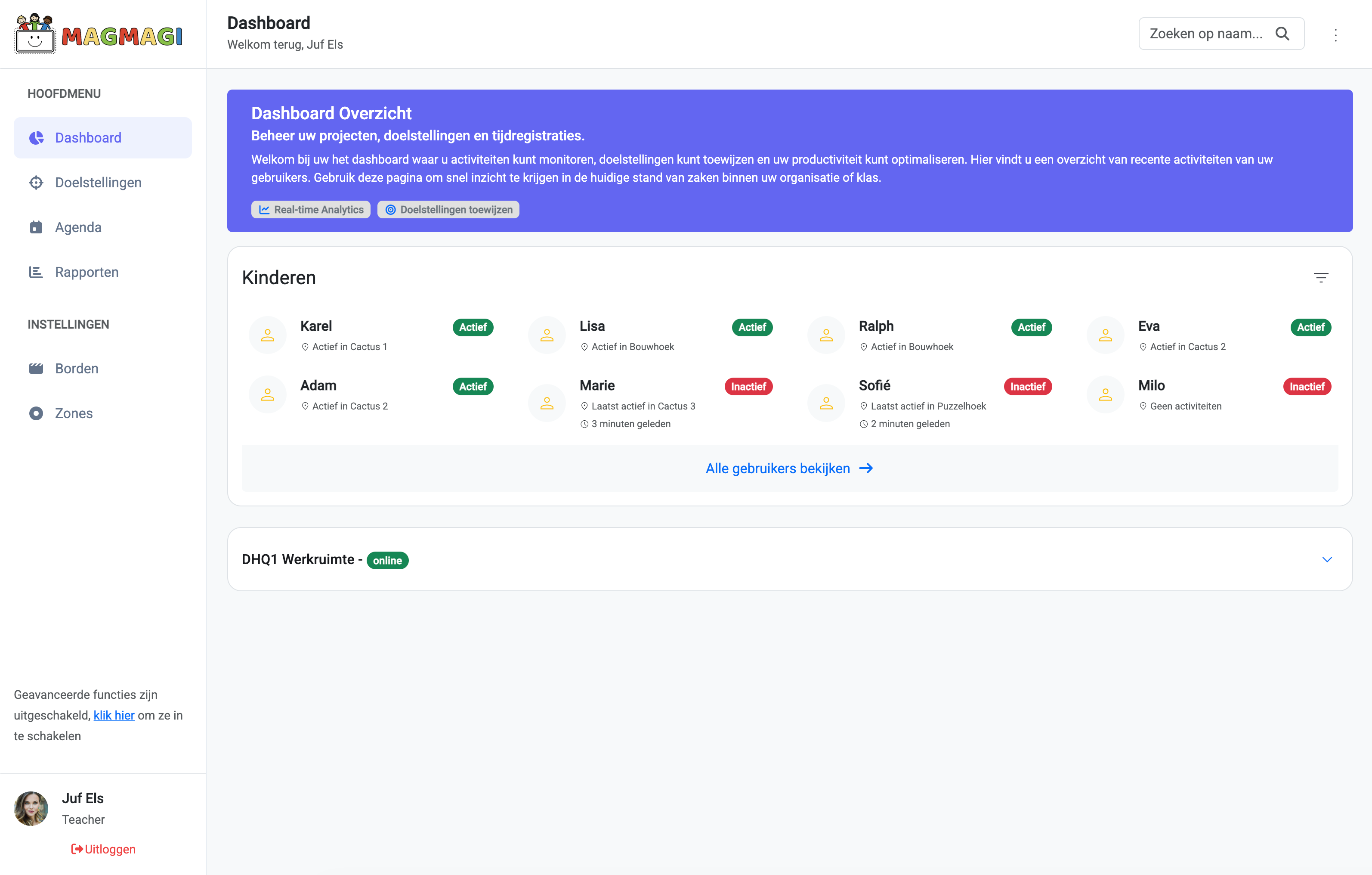 MagMAGI dashboard